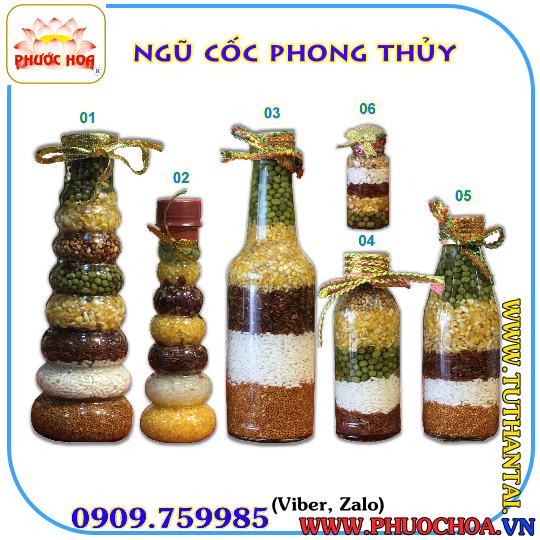 Chai ngũ cốc phong thủy