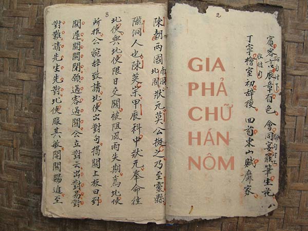 Dịch gia phả chữ hán việt nôm quý phái tiếng việt nhanh giá rẻ