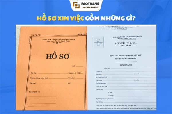 Hồ sơ xin việc cần công hội chứng những gì