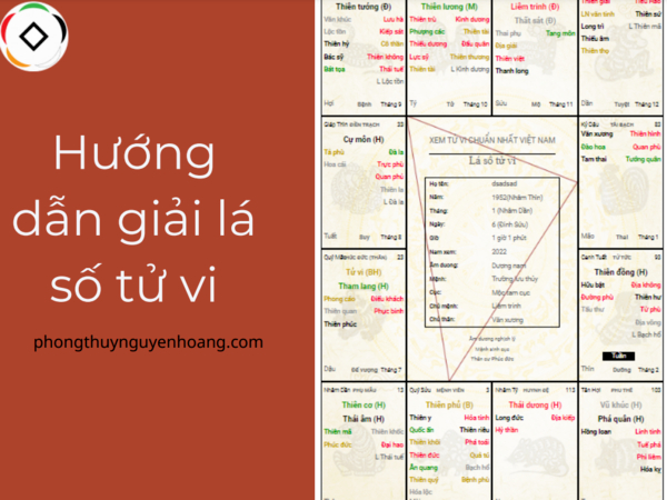 Hướng dẫn giải lá số tử vi