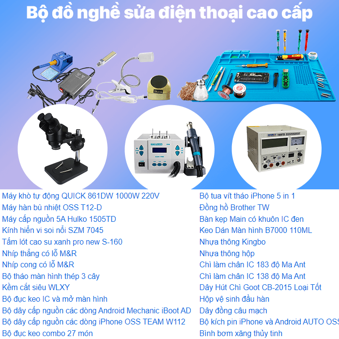 Hướng dẫn chi tiết về linh kiện sửa chữa Điện thoại, từ a đến z