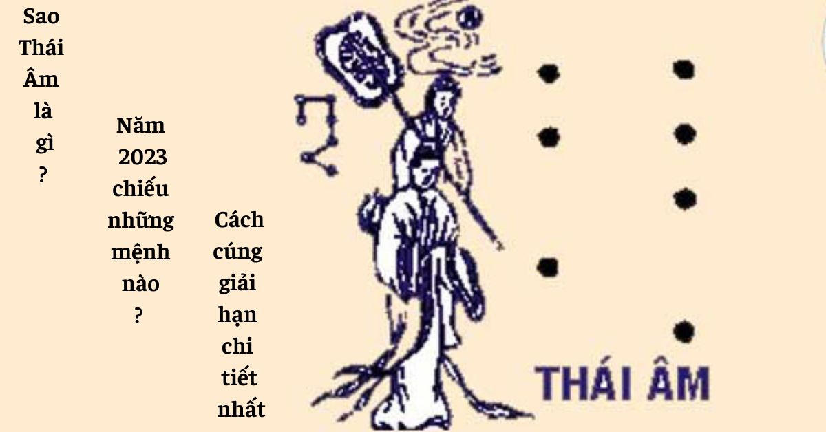 Sao thái Âm  chiếu mệnh nào