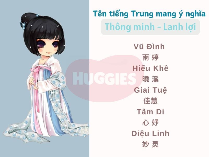 Tên giờ trung cho phụ nữ hay chân thành và ý nghĩa dễ dễ đọc nhớ